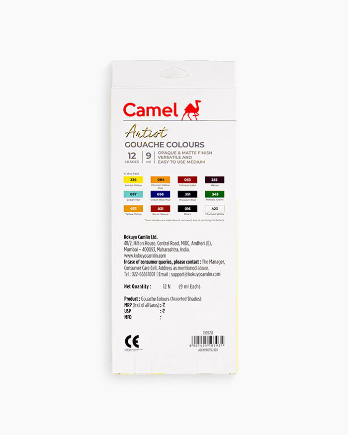 CAMEL, Gouache Colours - Artist | 9 ml.