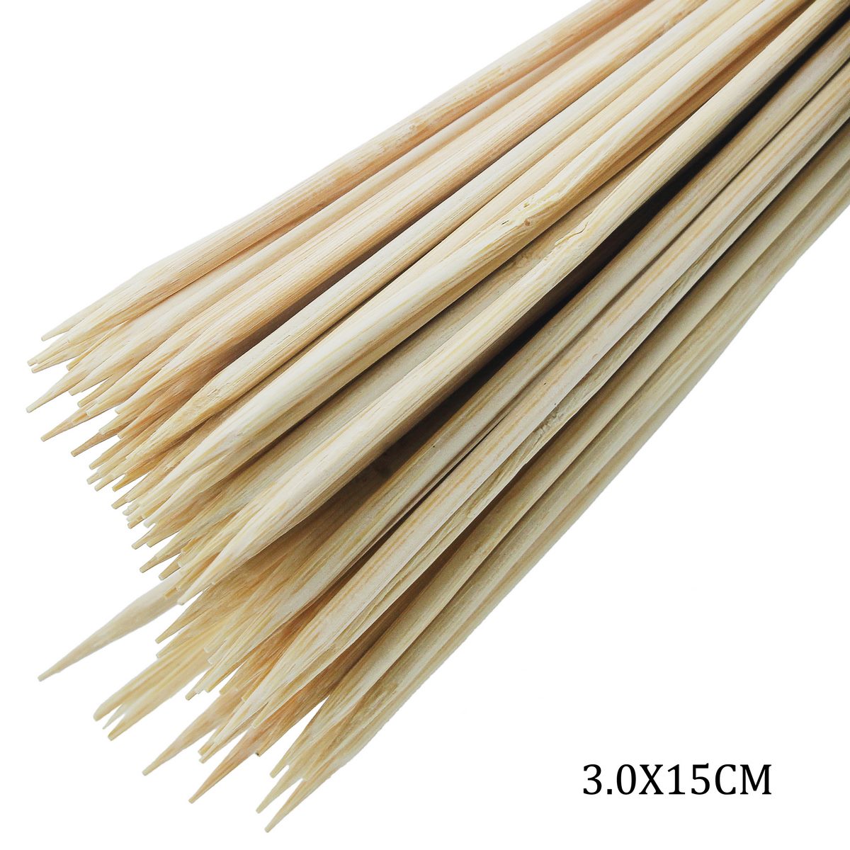 JAGS, Round Sticks - CRAFT | Natural | 90 pcs | 15 cm.