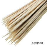 JAGS, Round Sticks - CRAFT | Natural | 90 pcs | 15 cm.
