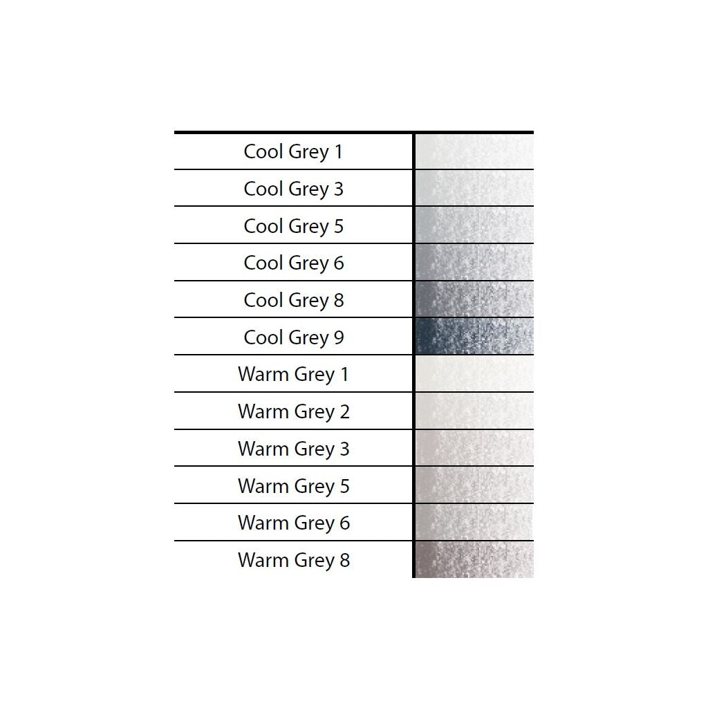 KOH-I-NOOR, Sketching Pencils - MONDELUZ | Grey Line | Set of 12.