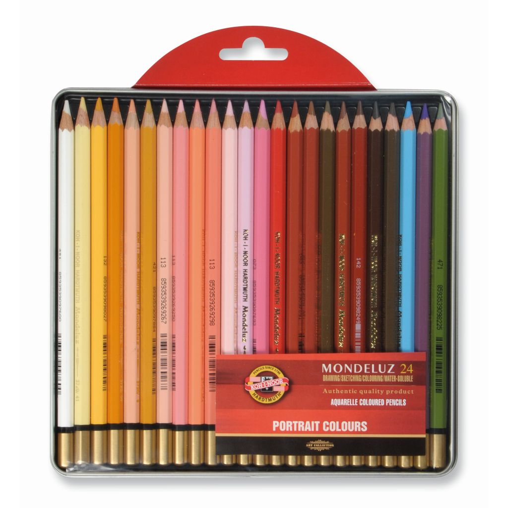 KOH-I-NOOR, Watercolour Pencil - MONDELUZ | Set of 24.