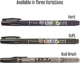 TOMBOW, Calligraphy Brush Pen - FUDENOSUKE | Set of 3.