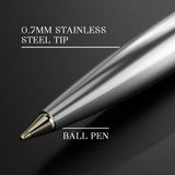 PAPERKRAFT, Ballpoint Pen - Beethoven Lissome | Silver | Chrome Trim.
