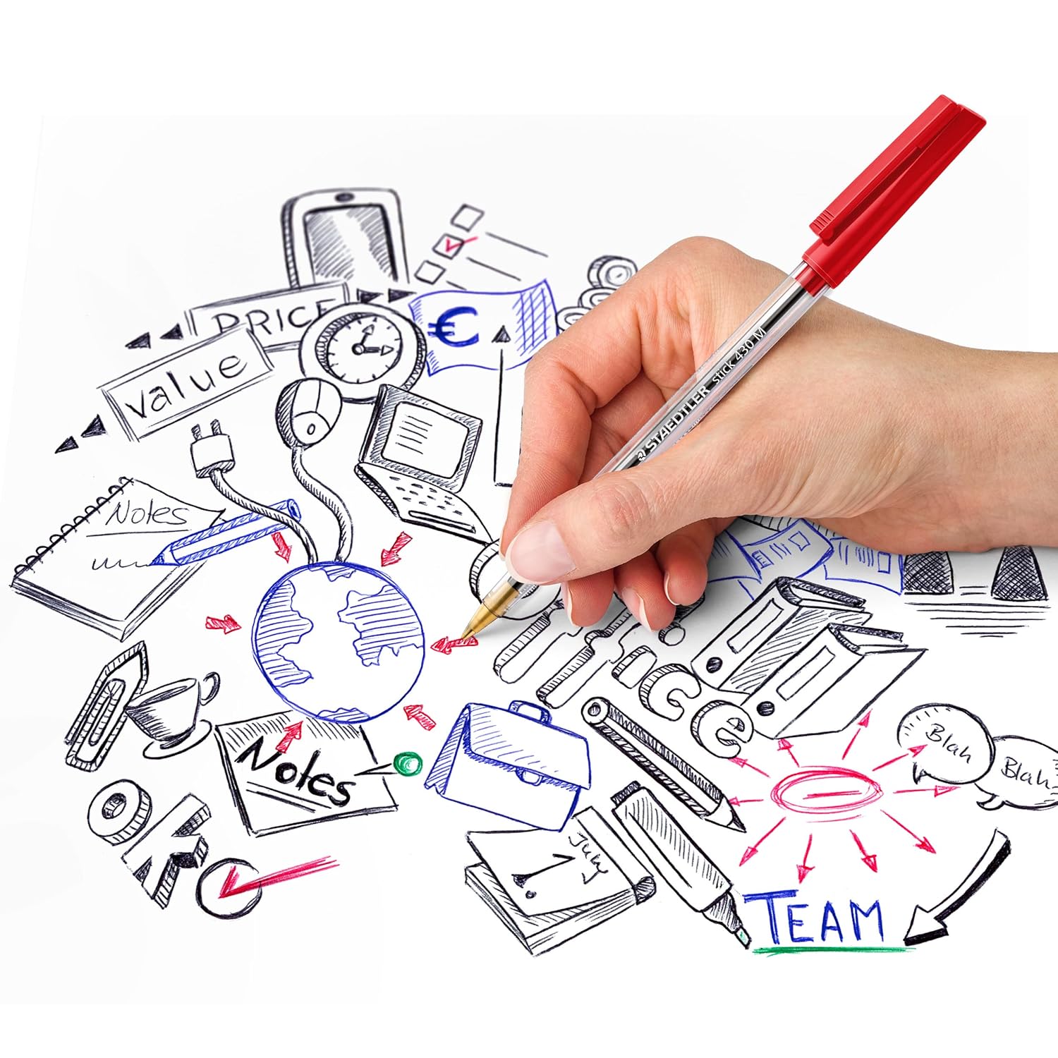 STAEDTLER, Ballpoint Pen - Stick BLUE.