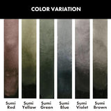 KURETAKE, Watercolour - Gansai Tambi | Sumi Colors | Set of 6.