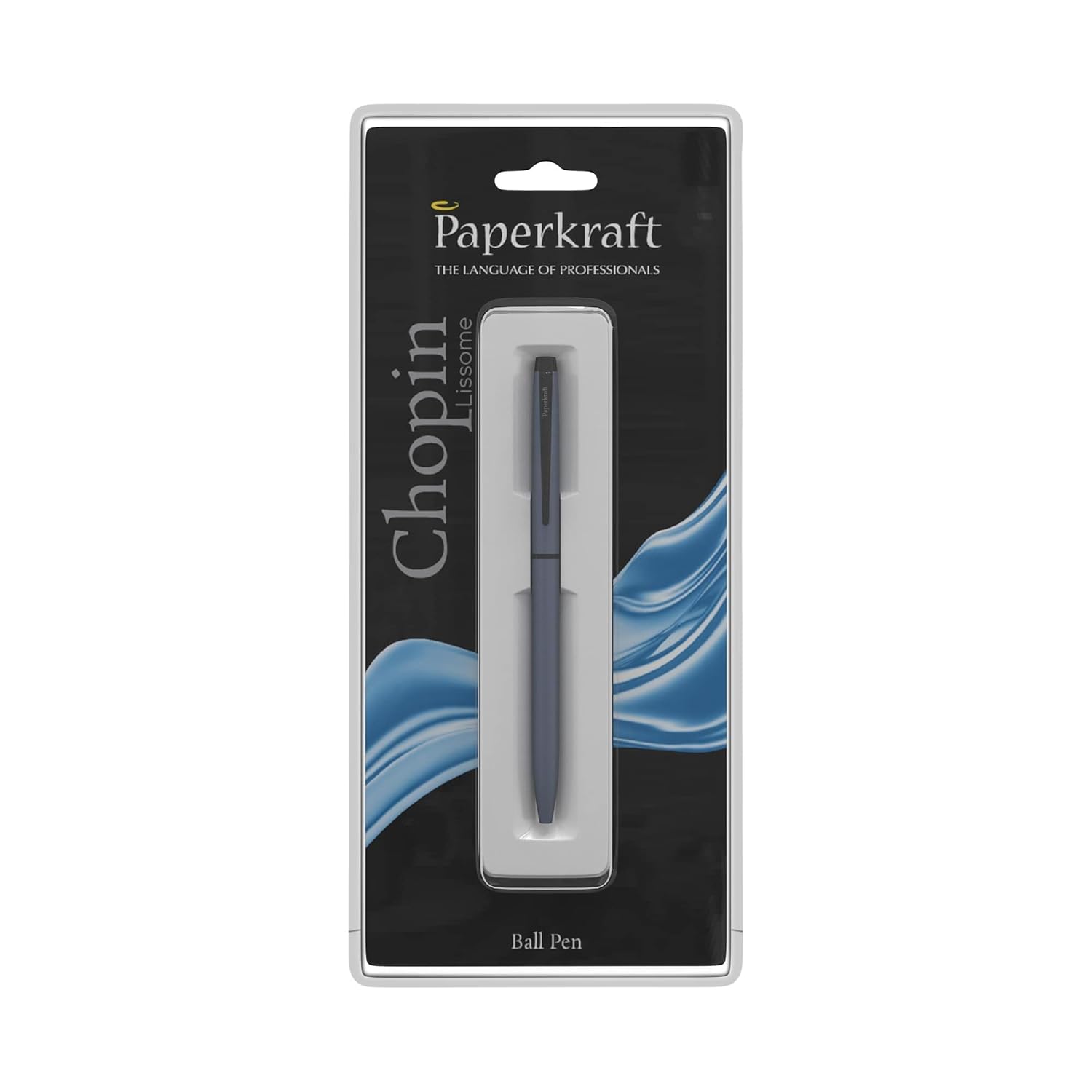 PAPERKRAFT, Ballpoint Pen - Chopin Lissome | Matte Black | Black Trim.