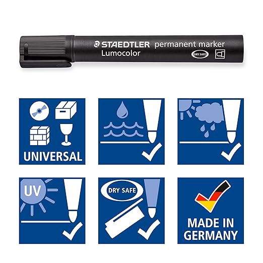 STAEDTLER, Permanent Marker - LUMOCOLOR | Black | 2 mm.