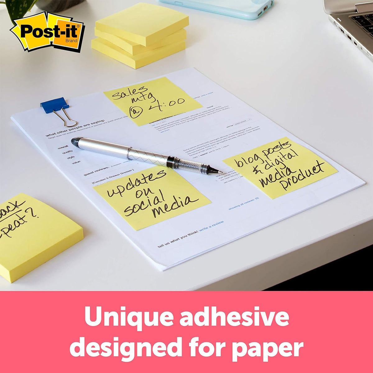 3M, Sticky Notes - POST IT | 100 Sheets. – OXFORD stationers