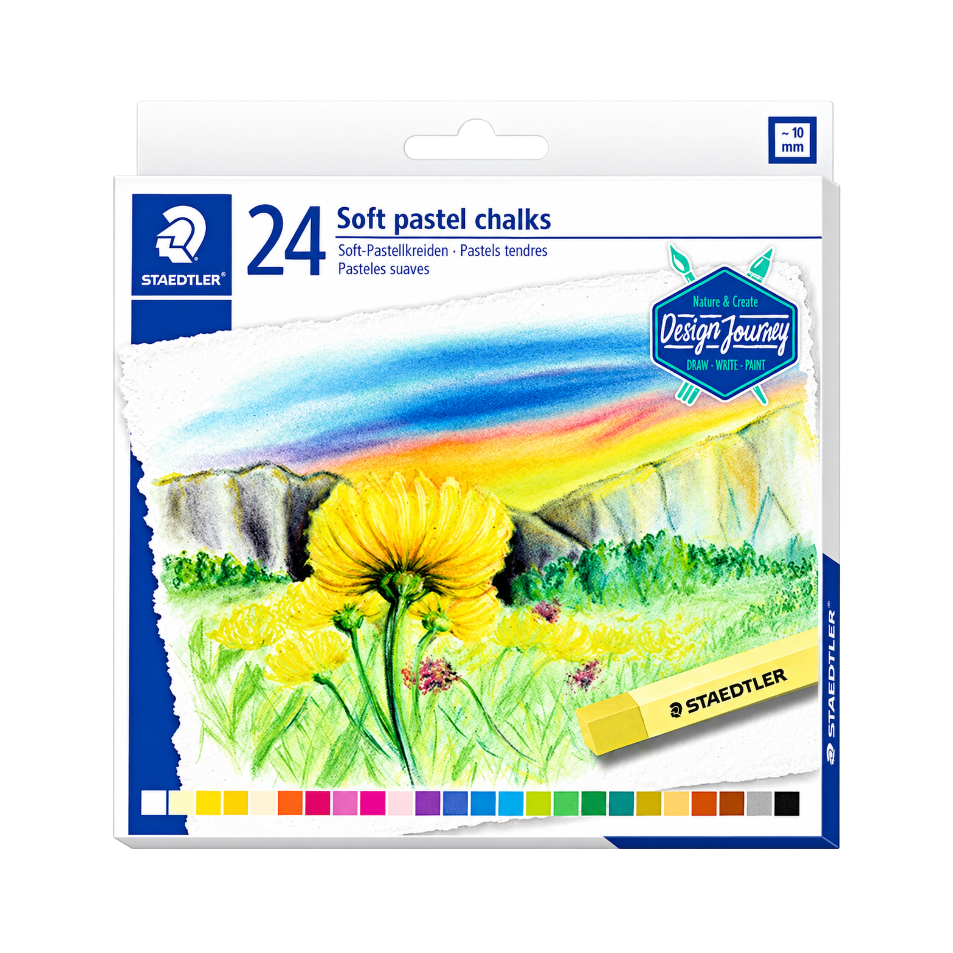 STAEDTLER, Soft Pastel Chalks - Design Journey | ~ 10 mm.