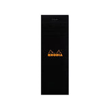 RHODIA, Paper Pad - N° 8 | Checked | Black Cover | 80 Sheets | 5 x 5.