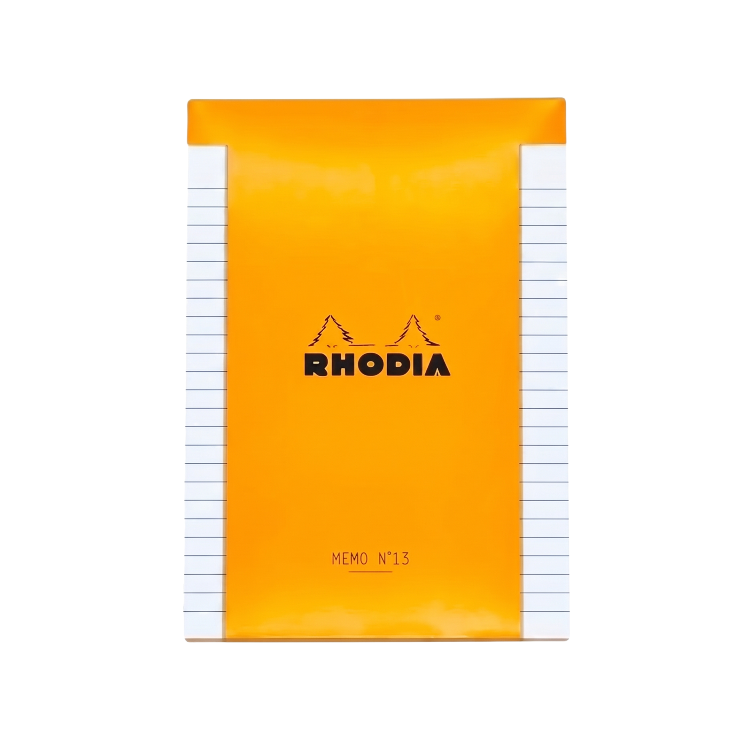 RHODIA, Memo Pad - N° 13 | Orange Cover | Lined | 240 Sheets.