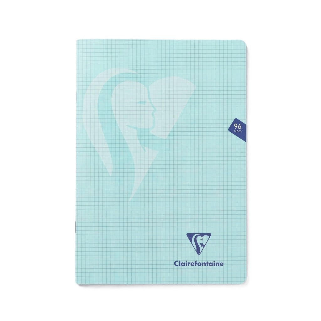 CLAIREFONTAIN, Stapled Notebook - MIMESYS | Checked | A4 | 90 gsm | 96 Pg.