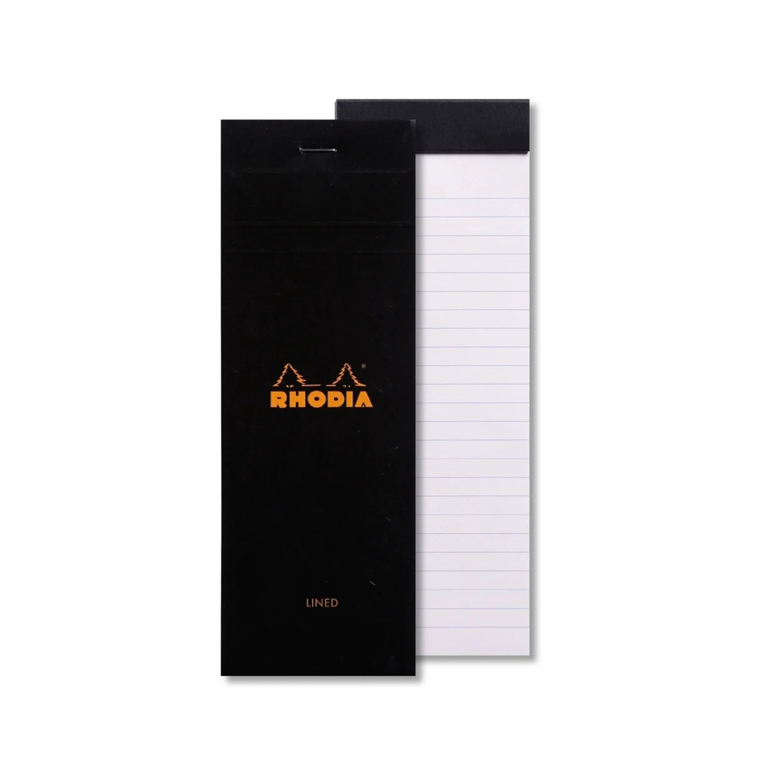 RHODIA, Paper Pad - N° 8 | Lined | Black Cover | 80 Sheets | Travers