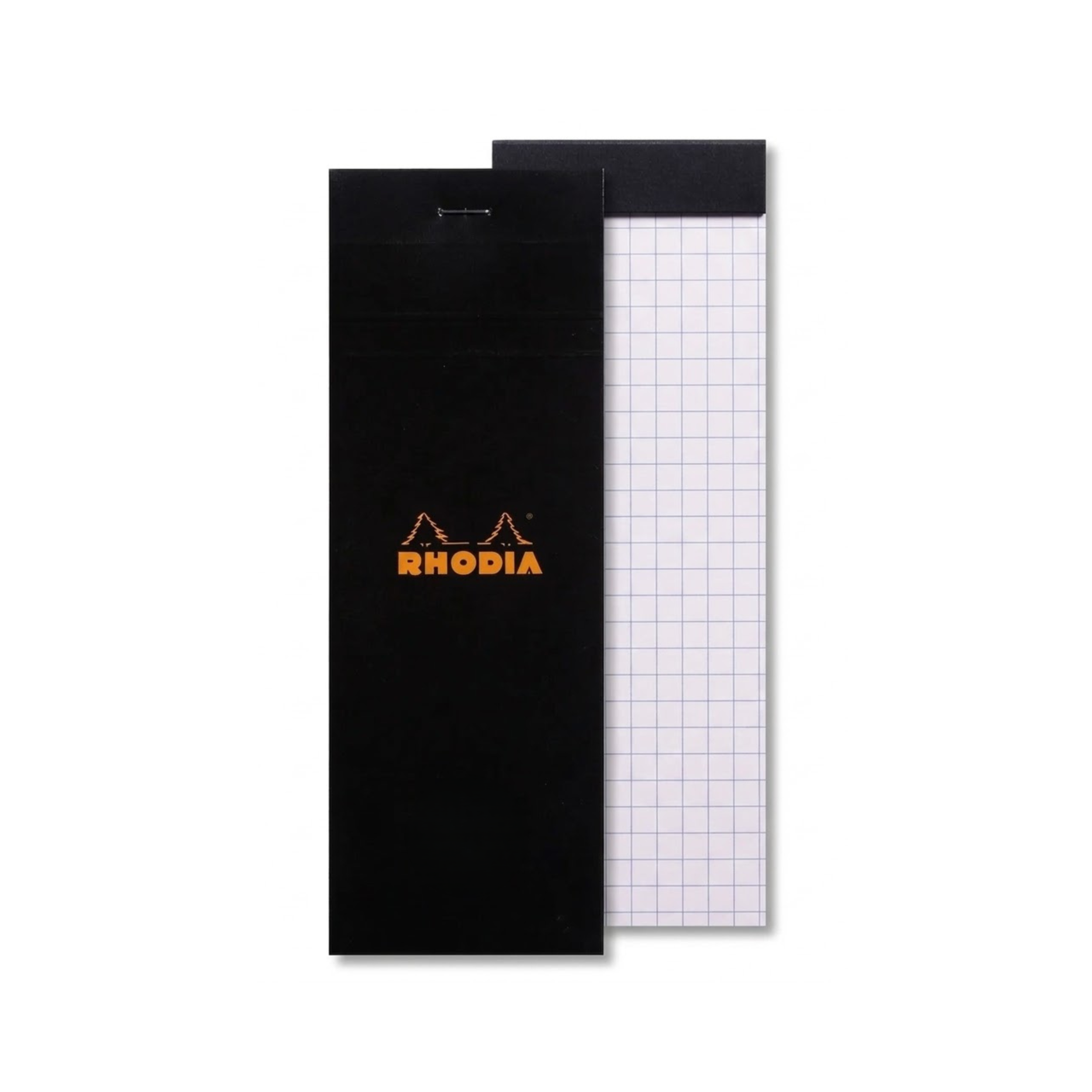 RHODIA, Paper Pad - N° 8 | Checked | Black Cover | 80 Sheets | 5 x 5.