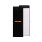RHODIA, Paper Pad - N° 8 | Checked | Black Cover | 80 Sheets | 5 x 5.