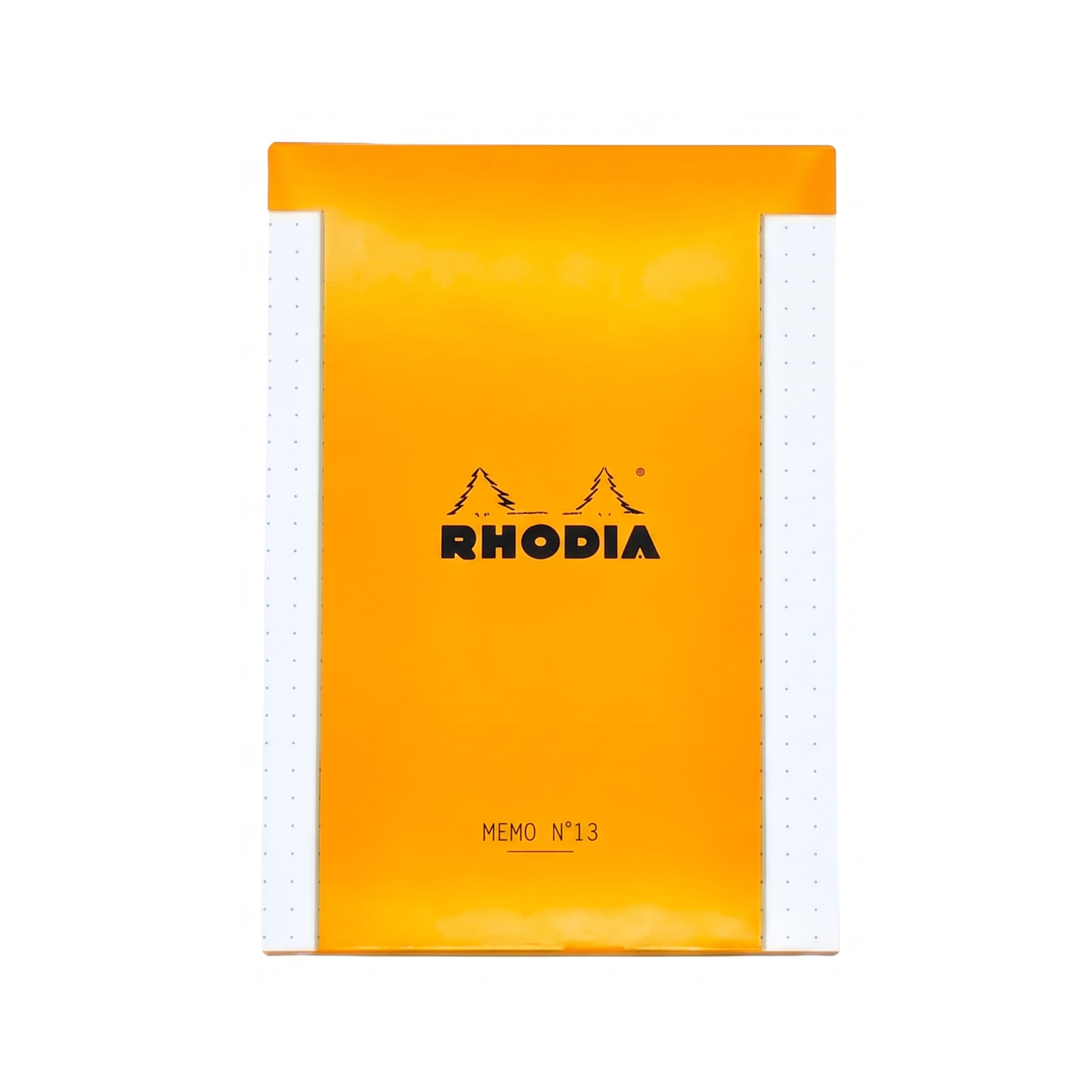 RHODIA, Memo Pad - N° 13 | Orange Cover | Dotted | 240 Sheets.