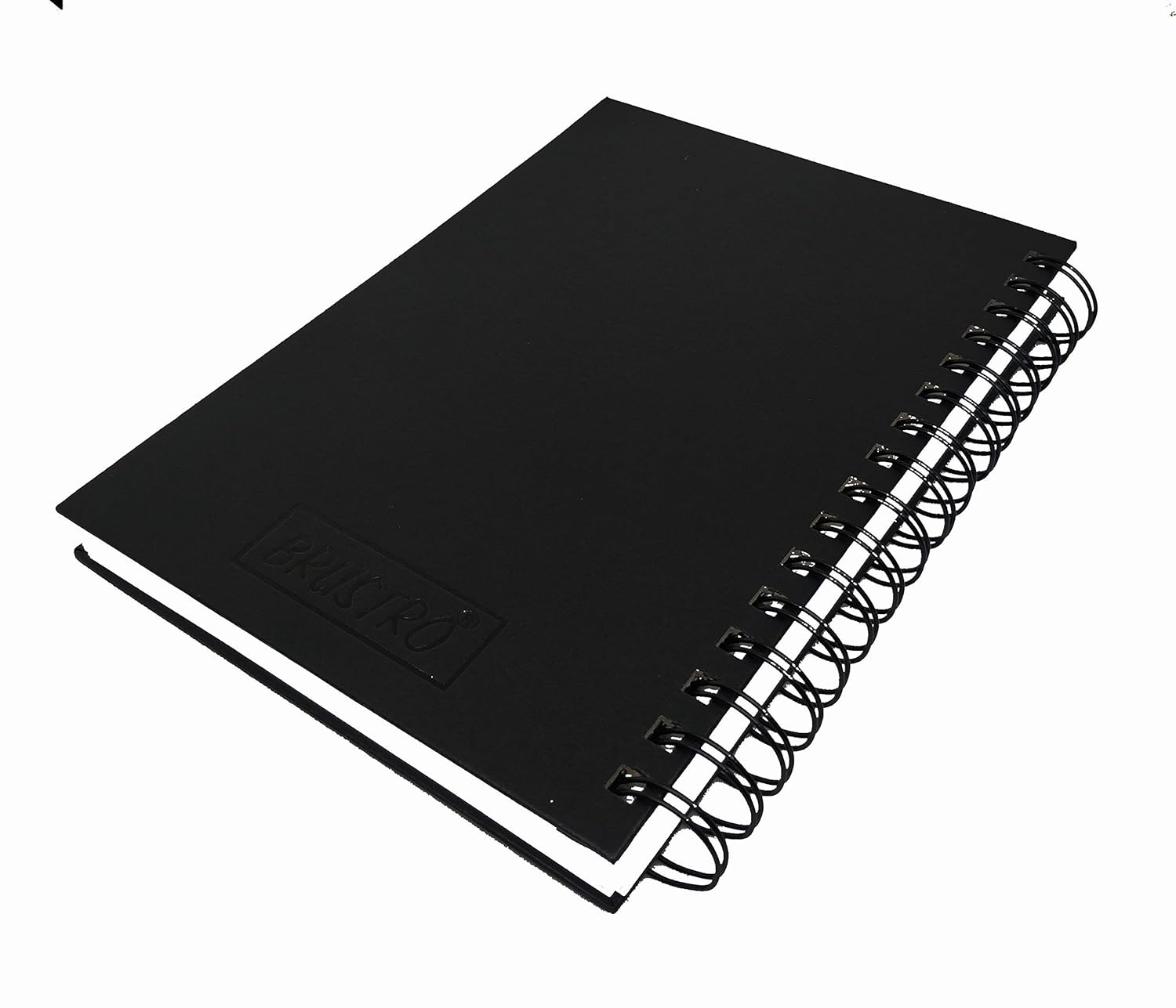 BRUSTRO, Sketch Book - Artist Drawing | Wiro Bound | A5 | 116 Pg | 160gsm.