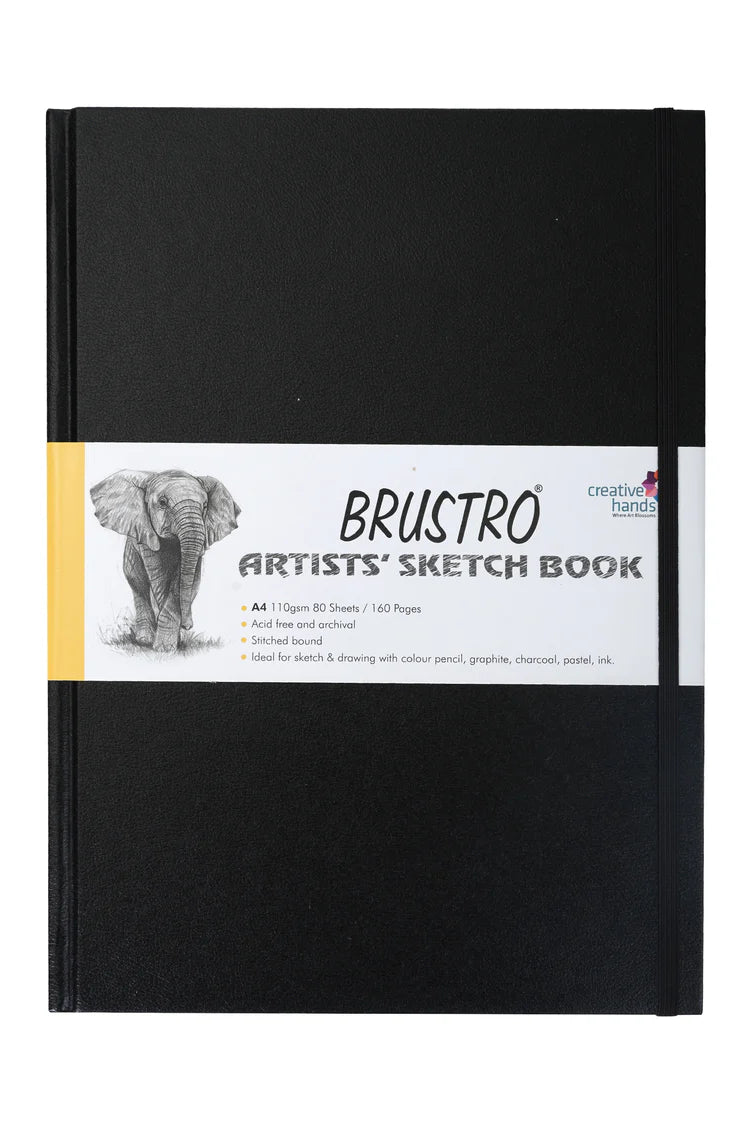 BRUSTRO, Sketch Book - Artist | Stitch Bound | A6 | 160 Pg | 110gsm.