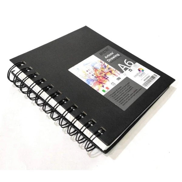 BRUSTRO, Sketch Book - Artist Drawing | Wiro Bound | A6 | 116 Pg | 160gsm.