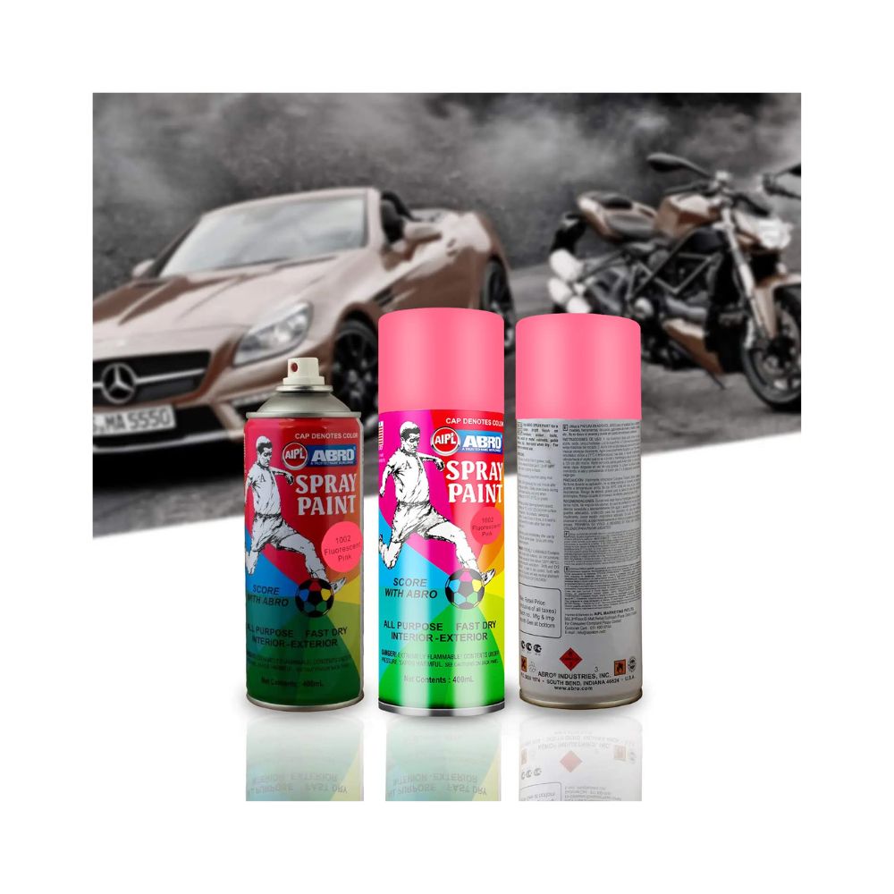 ABRO, Spray Paint - 1002 FLUORESCENT PINK | 400 ml.
