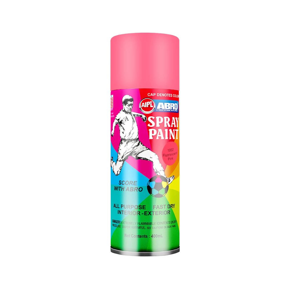 ABRO, Spray Paint - 1002 Fluorescent Pink | 400 ml.