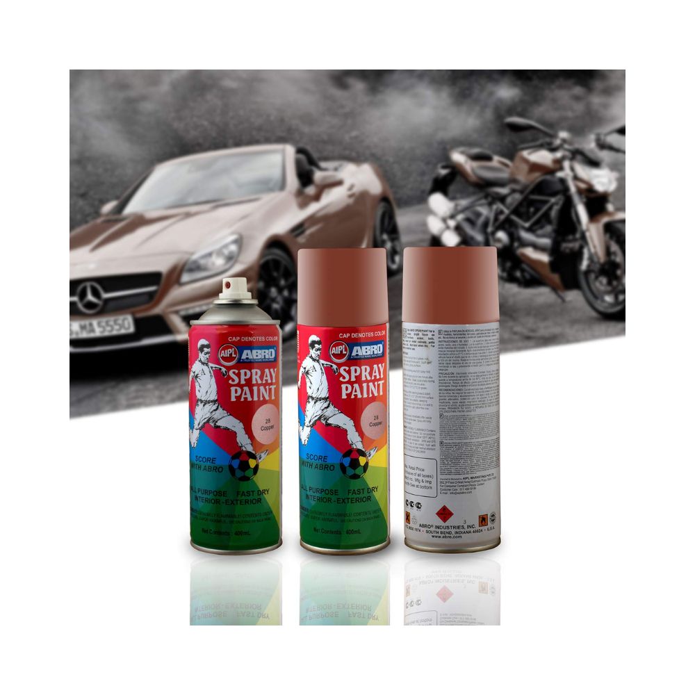 ABRO, Spray Paint - 28 Copper | 400 ml.
