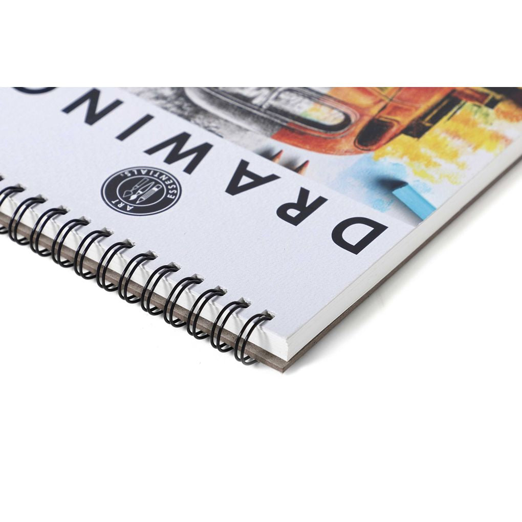 ART ESSENTIALS, Drawing Pad - 30 Sheets | Spiral | Natural White | 180 gsm.