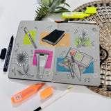 ART ESSENTIALS, 180° Art Journal - A5 | 132 Pages | Toned Grey | 120 gsm.