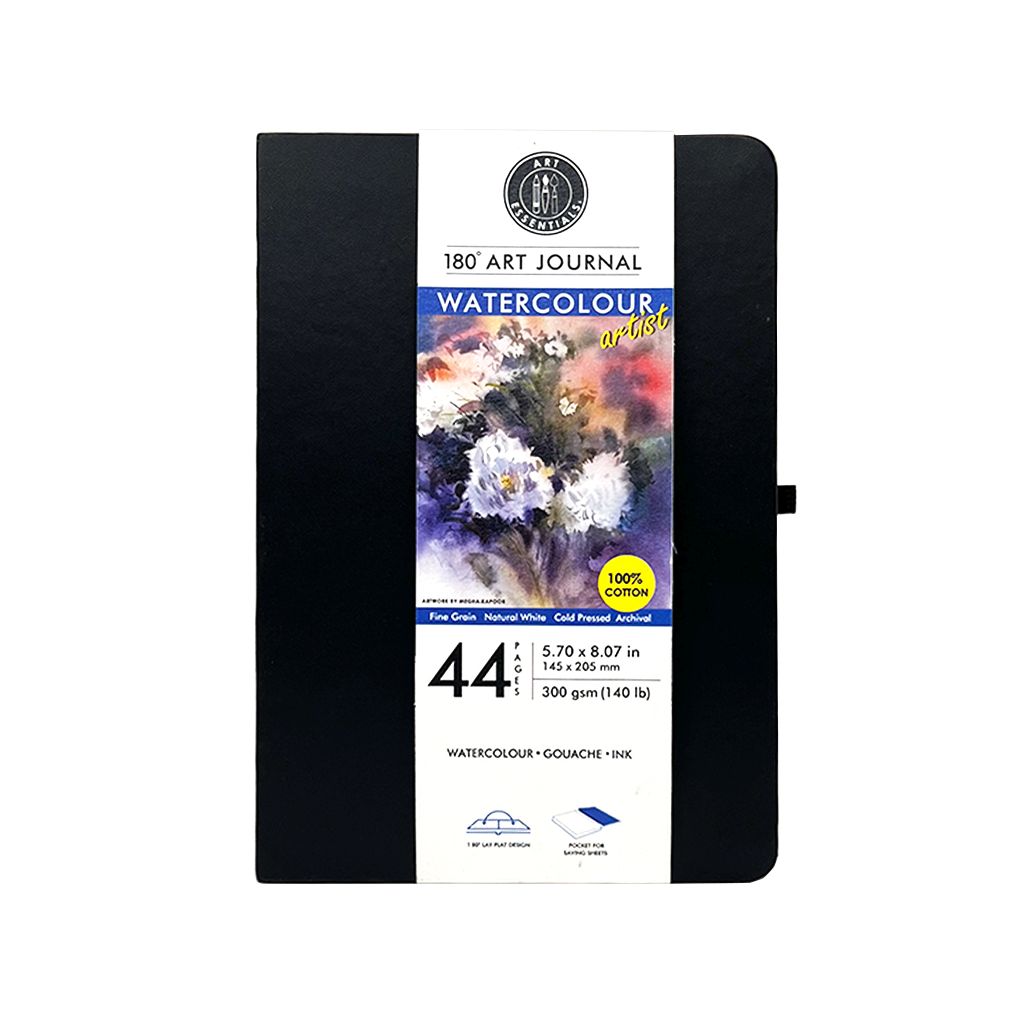 ART ESSENTIALS, 180° Art Journal - A5 | 44 Pages | Natural White | 300 gsm.