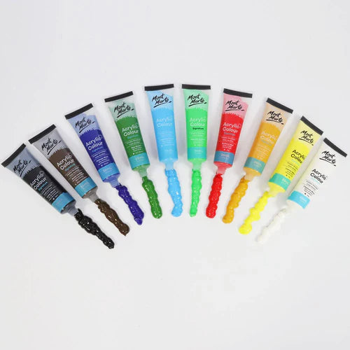 MONT MARTE, Acrylic Colour Paint Set - Signature | 24pc | 36ml.