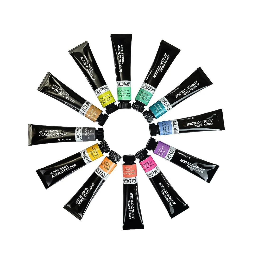 BRUSTRO, Acrylic Colour - Artists  | 12pc | 12ml.