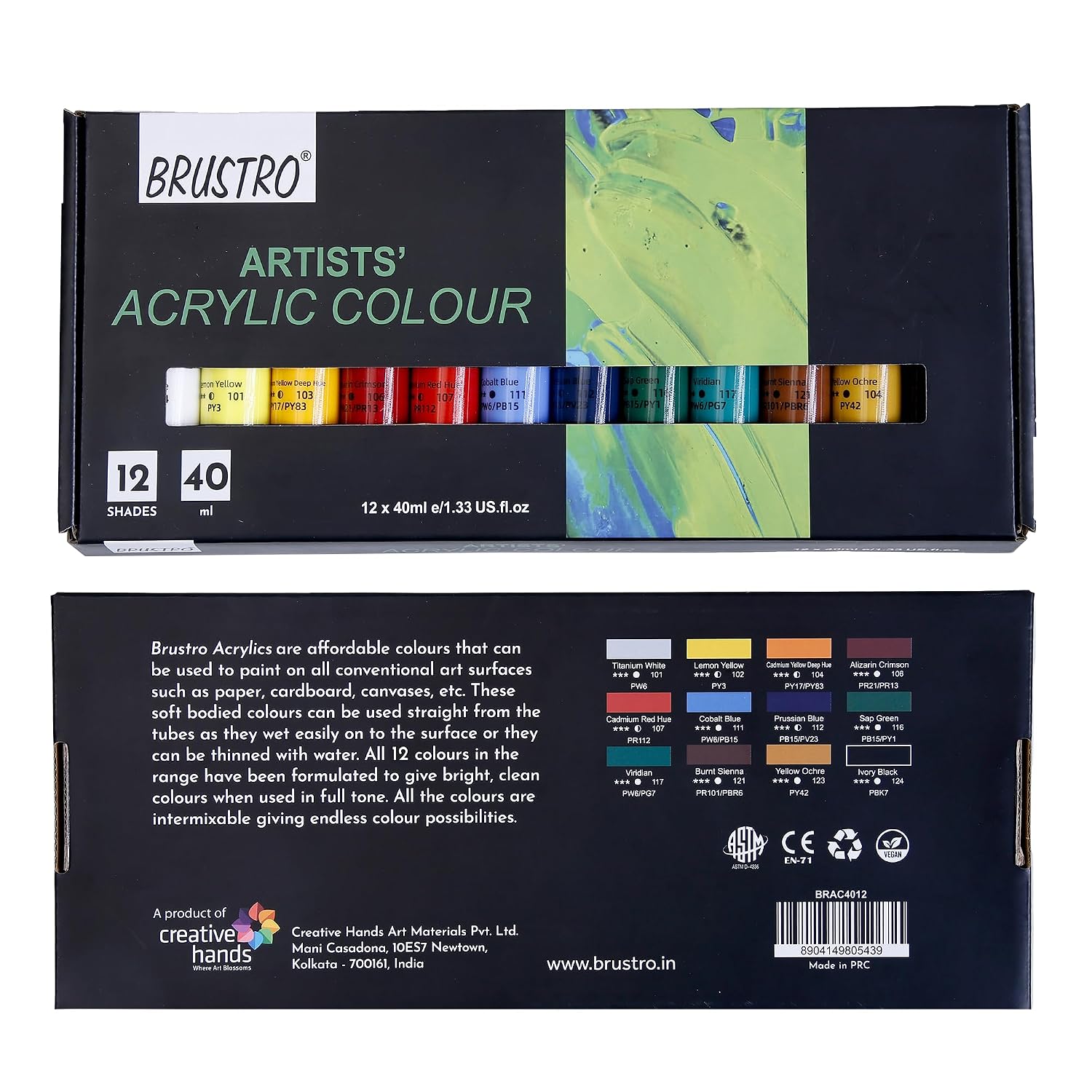 BRUSTRO, Artists Acrylic Colour | 40 ml.
