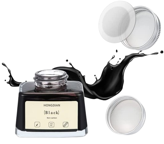 HONGDIAN, Ink Bottle - Non Carbon | BLACK | 60 mL.