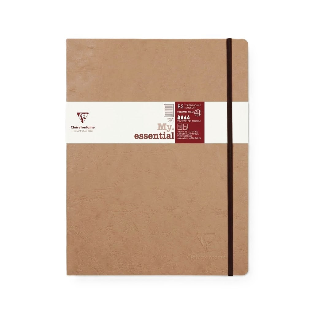 CLAIREFONTAINE, Notebook - My essential | Ruled | B5 | 192 Pg | 90 gsm.