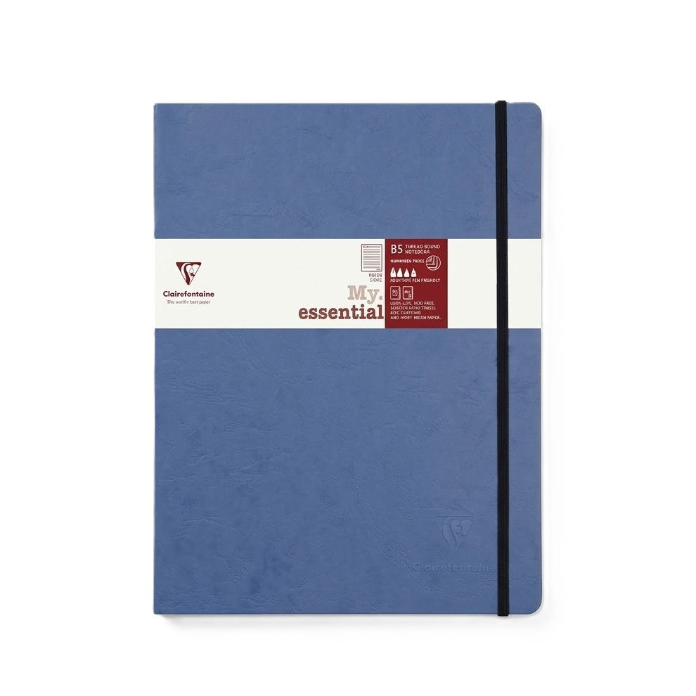 CLAIREFONTAINE, Notebook - My essential | Ruled | B5 | 192 Pg | 90 gsm.