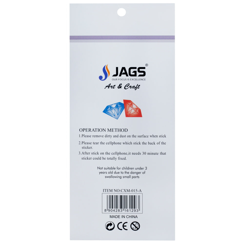 JAGS, Gem Stones Sticker | Multicolour | Round.