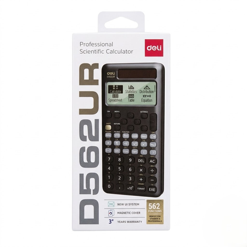 DELI, Scientific Calculator - D562UR | 562+ Functions.