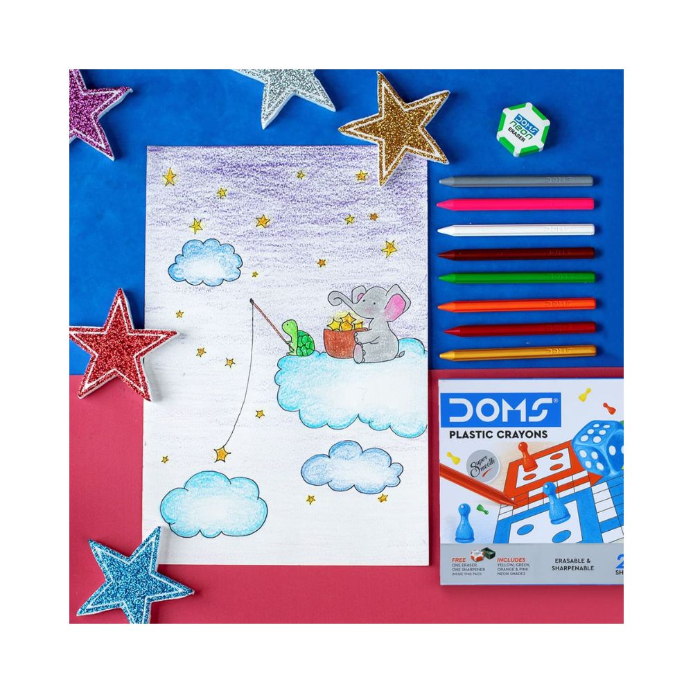 DOMS, Plastic Crayons | Set of 28.