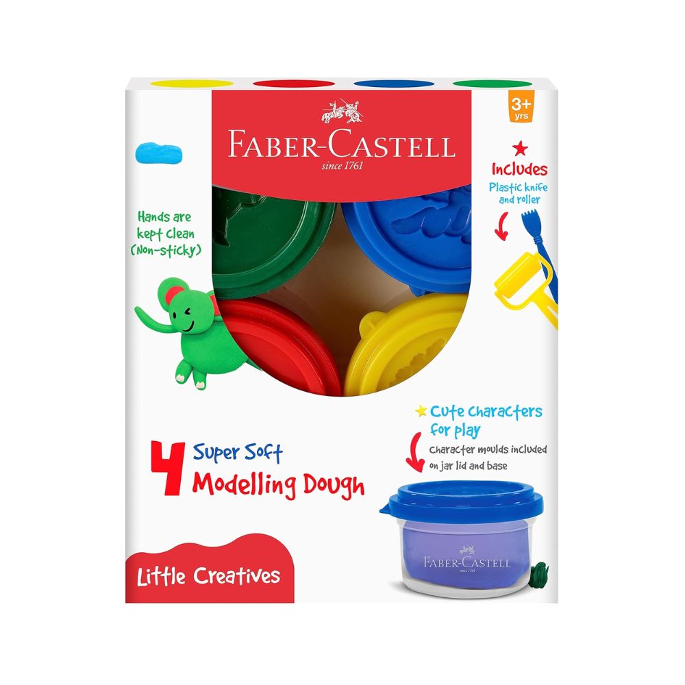 FABER CASTELL, Modelling Dough | Set of 4.