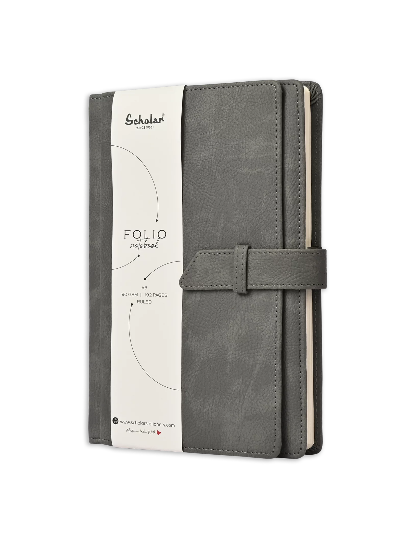 SCHOLAR, Notebook - Folio | A5 | 192 Pages | 90 gsm.