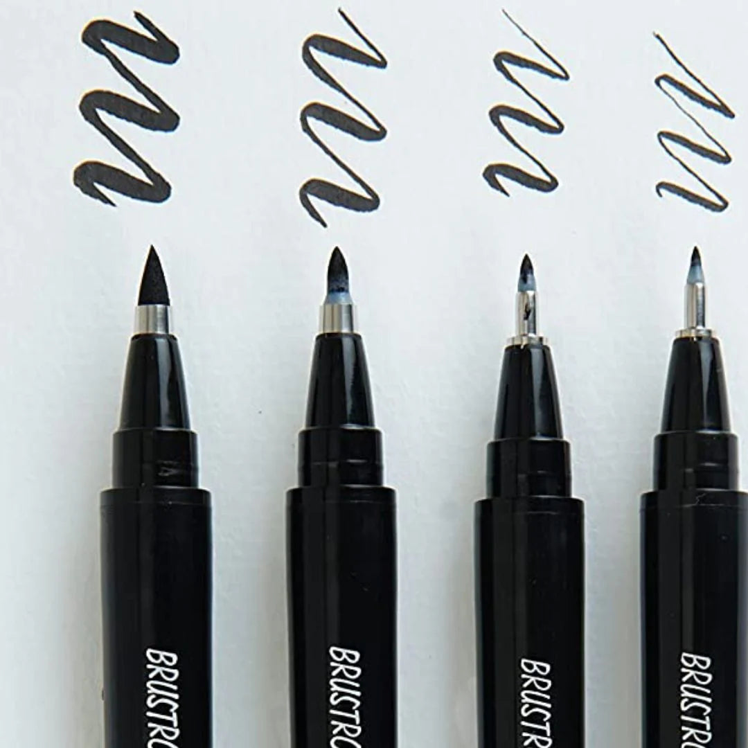 BRUSTRO, Brush Pen - Artists | Fude | Set Of 4.