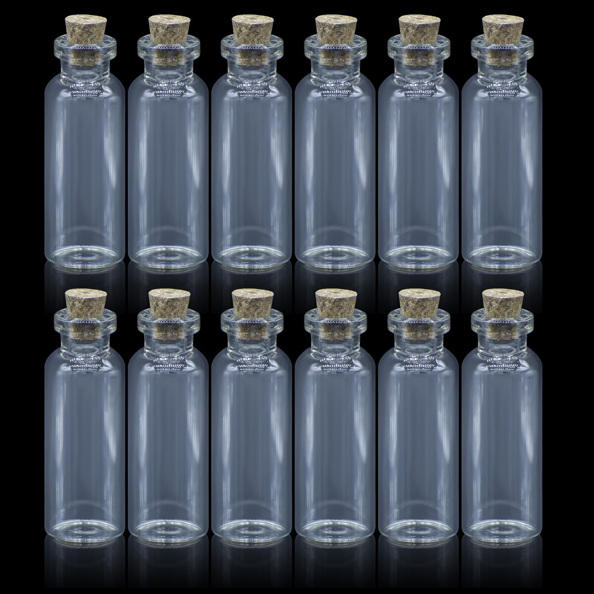 JAGS, Glass Message Bottle | 12 pcs | 18×50 | 50 mm.
