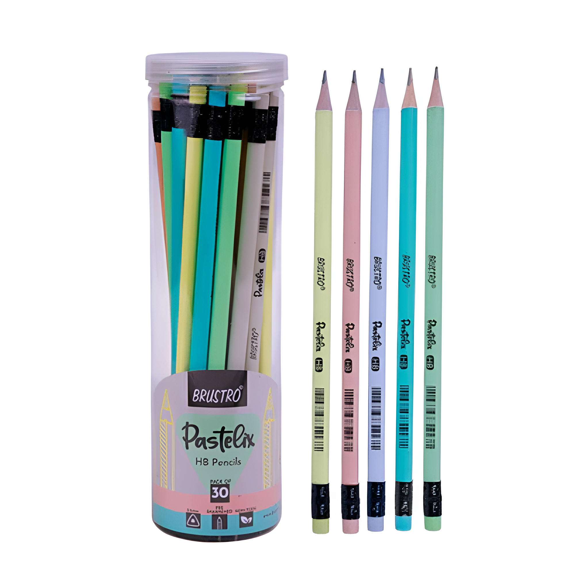 BRUSTRO, HB Pencil - Pastelix | 30pc.