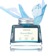 HONGDIAN, Ink Bottle - Non Carbon | PEACOCK BLUE| 60 mL.