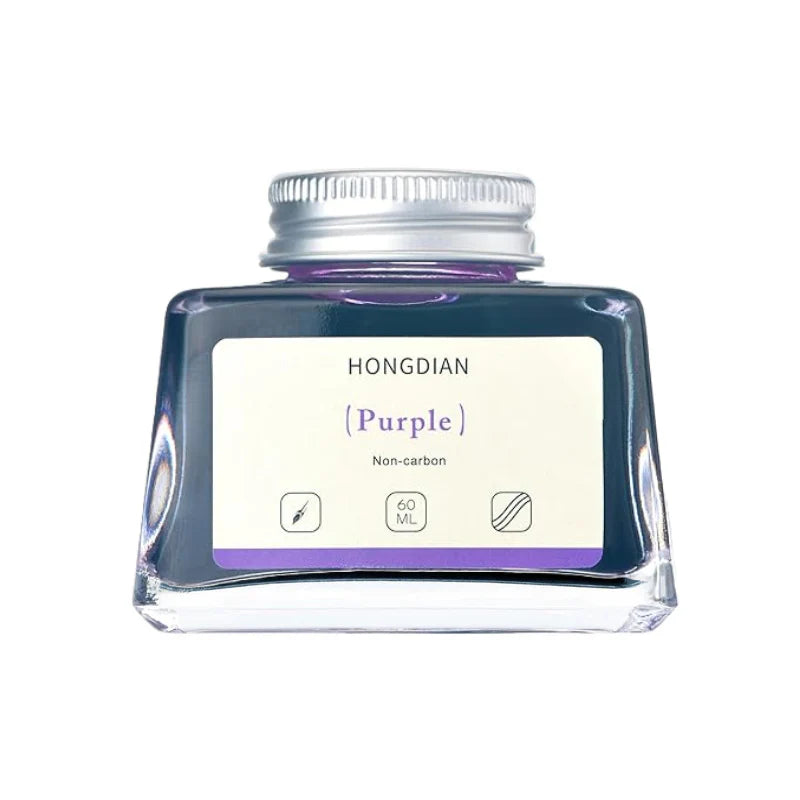 HONGDIAN, Ink Bottle - Non Carbon | PURPLE | 60 mL.