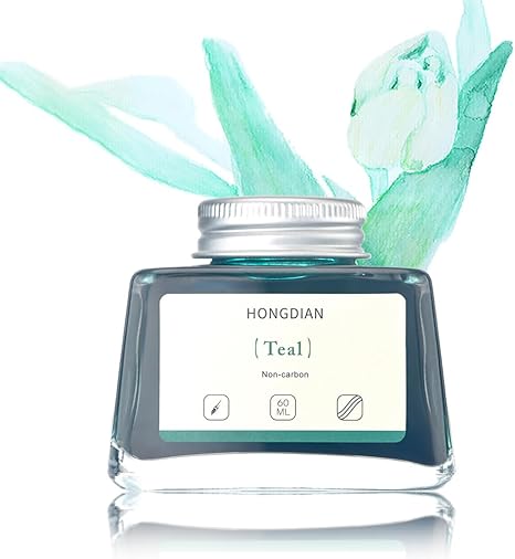HONGDIAN, Ink Bottle - Non Carbon | TEAL | 60 mL.