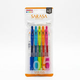 ZEBRA, Rollerball Pen - SARASA Clip | Gel | Set of 5.