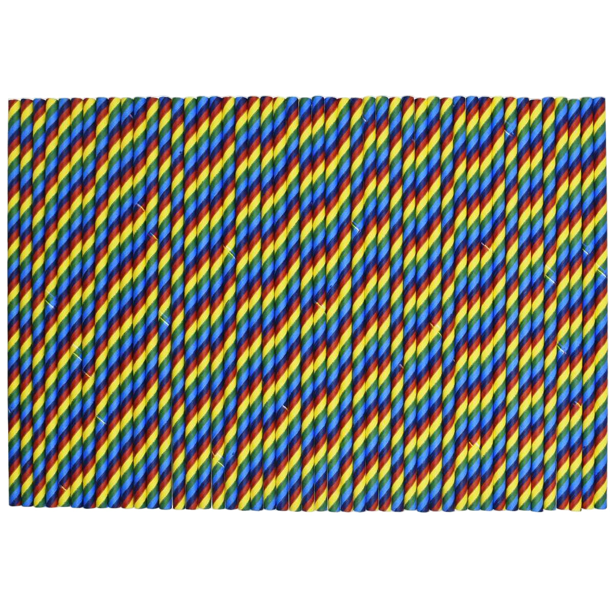 JAGS, Paper Straw - Decorative| Multicolor | 50 pcs | 6 mm.