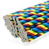 JAGS, Paper Straw - Decorative| Multicolor | 50 pcs | 6 mm.