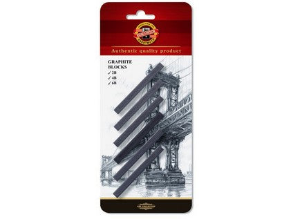 KOH-I-NOOR, Graphite Blocks | Pack of 6.